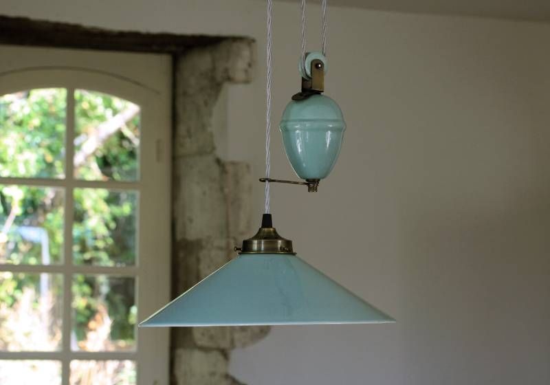 Objects Of Design – Zinc Lamp With Rise And Fall Pendants (View 12 of 15)