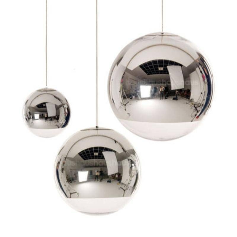 Online Get Cheap Chrome Ball Pendant Light  Aliexpress For Silver Ball Pendant Lights (View 11 of 15)