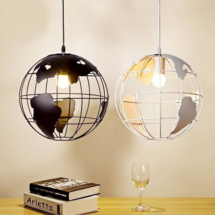 Online Get Cheap Globe Light Fixtures  Aliexpress | Alibaba Group Regarding World Globe Lights Fixtures (Photo 6 of 15)