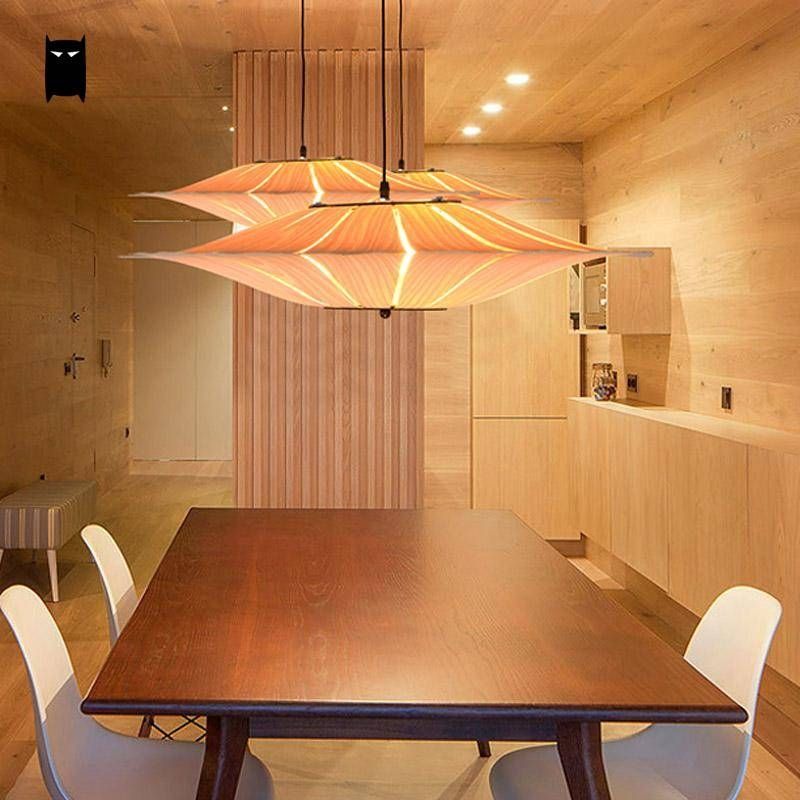Online Get Cheap Wood Veneer Lamp  Aliexpress | Alibaba Group Pertaining To Wood Veneer Lights Fixtures (View 15 of 15)