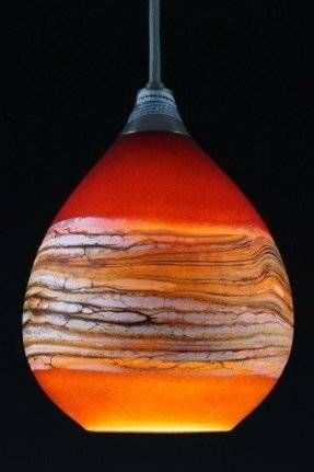 Orange Glass Lamp – Foter Inside Orange Glass Pendant Lights (Photo 1 of 15)