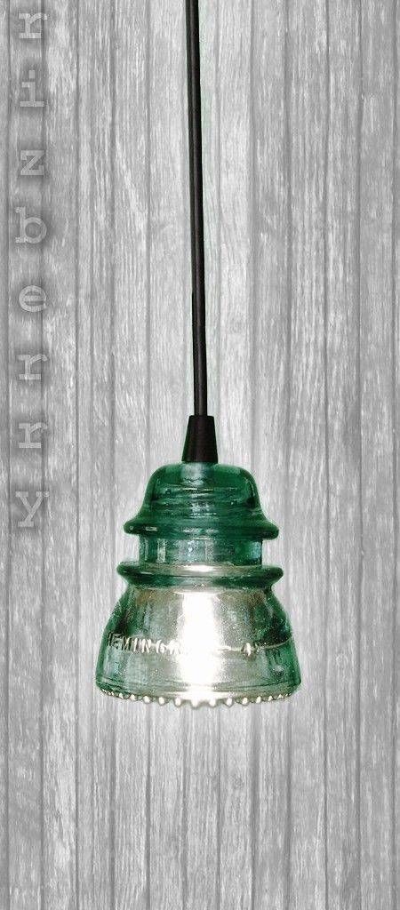 Pendant Lights Made From Old Insulators For Telephone/telegraph Inside Insulator Pendant Lights (View 13 of 15)