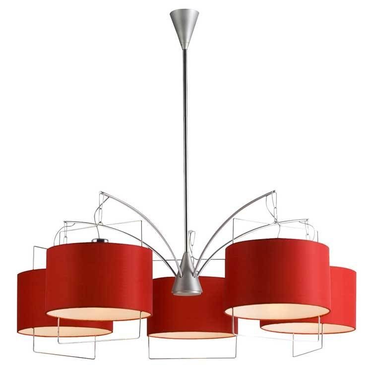 Red Drum Ceiling Lamp Five Light From Lamps On The Web Pertaining To Red Drum Pendant Lights (View 9 of 15)