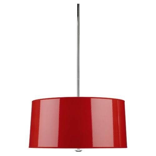 Red Drum Shade Pendant Light | Bellacor Intended For Red Drum Pendant Lights (View 13 of 15)