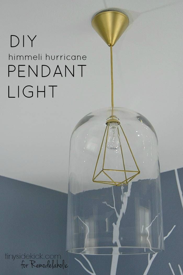 Remodelaholic | Diy Glass And Himmeli Pendant Light Throughout Hurricane Pendant Lights (View 10 of 15)