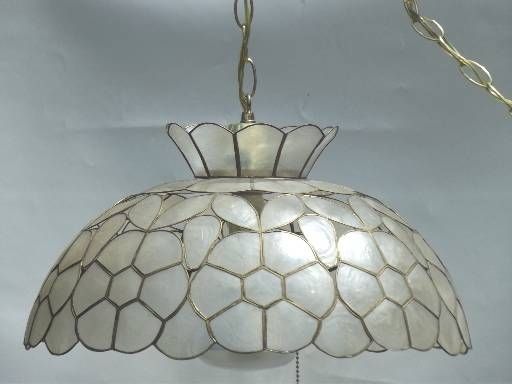 Retro Lighting, Pendant Lanterns And Swag Lamps For Shell Lights Shades (Photo 3 of 15)