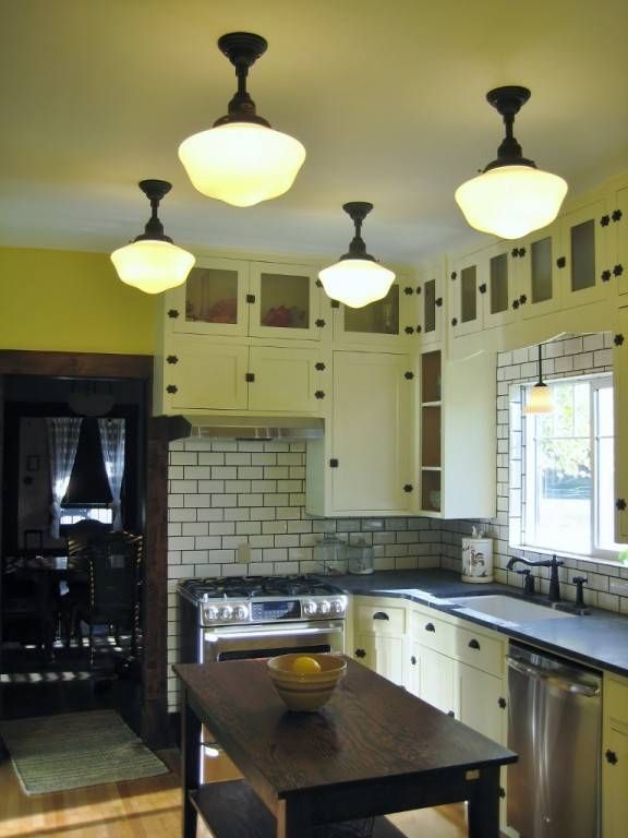 Schoolhouse Lights Icing On The Cake In Kitchen Remodel | Blog With Regard To Large Schoolhouse Lights (Photo 9 of 15)