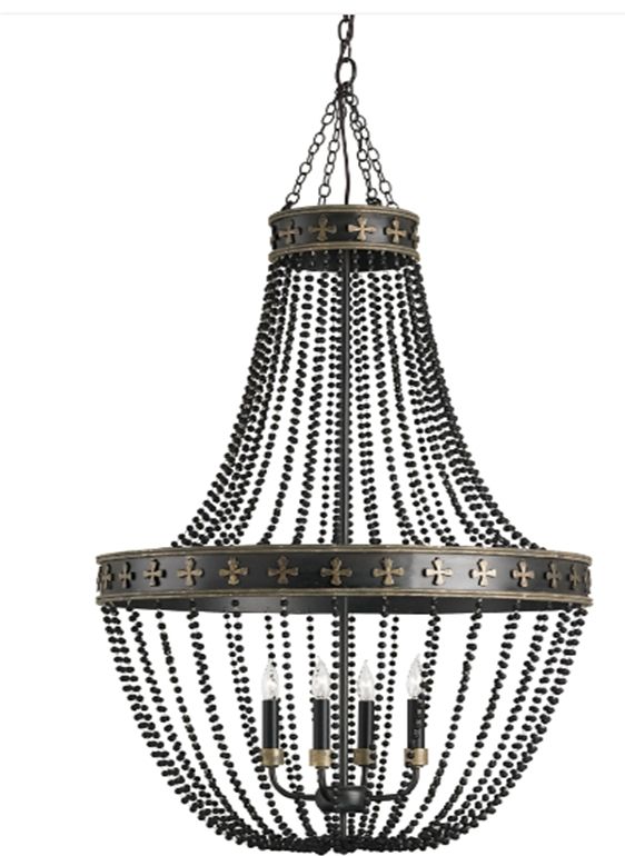 Shannon Koszyk For Currey And Company – The Antiques Divathe Intended For Wrought Iron Lights Fittings (Photo 14 of 15)