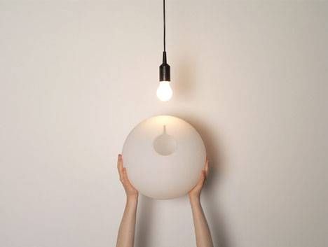 Simple Sphere Transforms Bare Bulbs To Soft Ceiling Lights With Bare Bulb Fixtures (View 11 of 15)