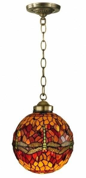 Stained Glass Hanging Pendant Lamp – Foter Intended For Stained Glass Pendant Lights (View 2 of 15)