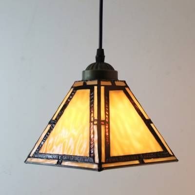 Stunning Stained Glass Pendant Light Fashion Style Mini Pendant For Coloured Glass Lights Shades (View 4 of 15)