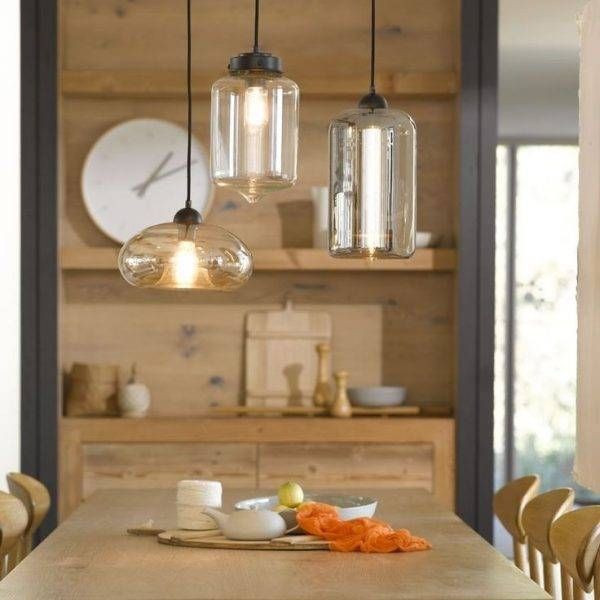 Terrific Kitchen Pendant Light Fittings Using Clear Glass Lamp With Regard To Orange Pendant Lights For Kitchen (Photo 14 of 15)