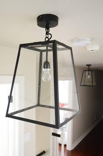 Three Oversized Lantern Lights For The Hallway | Young House Love In Young House Love Pendant Lights (View 9 of 15)