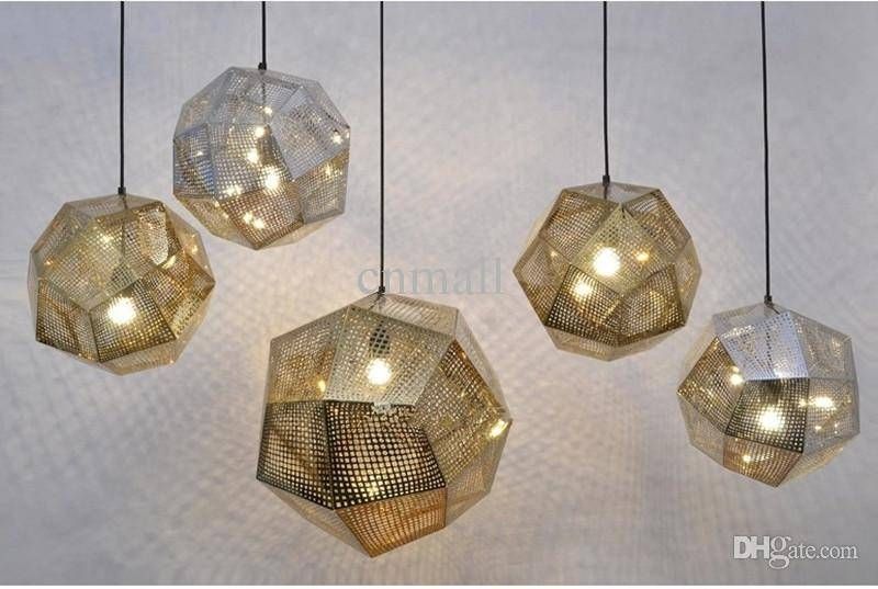 Tom Dixon Pendent Lamp Pendent Light Etch Shade Pendant Lamp With Silver Ball Pendant Lights (Photo 15 of 15)