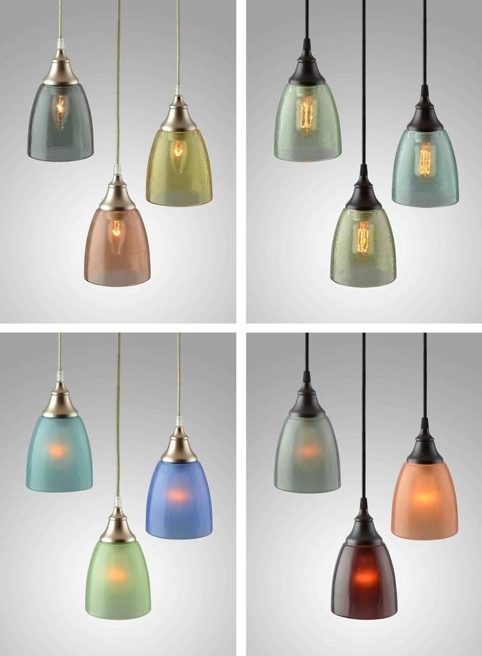 Transforming Recycled Bottle Glass Into Exquisite Lamps And Regarding Recycled Glass Lights Fixtures (View 3 of 15)