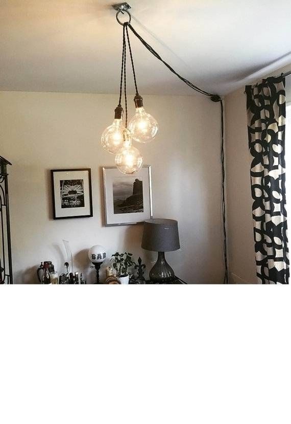 Unique Chandelier Plug In Modern Hanging Pendant Lamp Intended For Plug In Hanging Pendant Lights (Photo 5 of 15)