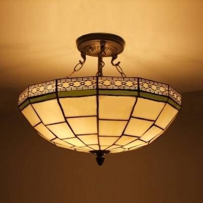 Uplight Geometric Pattern 16 Inch Chandelier Pendant Lighting In Intended For Stained Glass Pendant Lights Patterns (View 14 of 15)