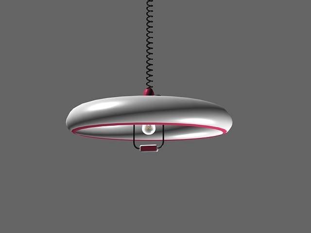 Vintage Pull Down Ceiling Light 3d Model 3dsmax Files Free Regarding Pull Down Pendant Lights Fixtures (Photo 4 of 15)