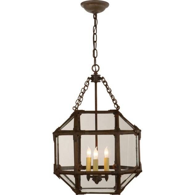 Visual Comfort Sk5008az Cg Suzanne Kasler 3 Light Small Ceiling For Octagon Pendant Lights (View 7 of 15)
