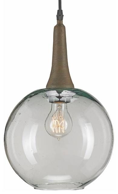 Warner Industrial Loft Large Blown Recycled Glass Edison Pendant Inside Recycled Glass Pendant Lights (View 6 of 15)