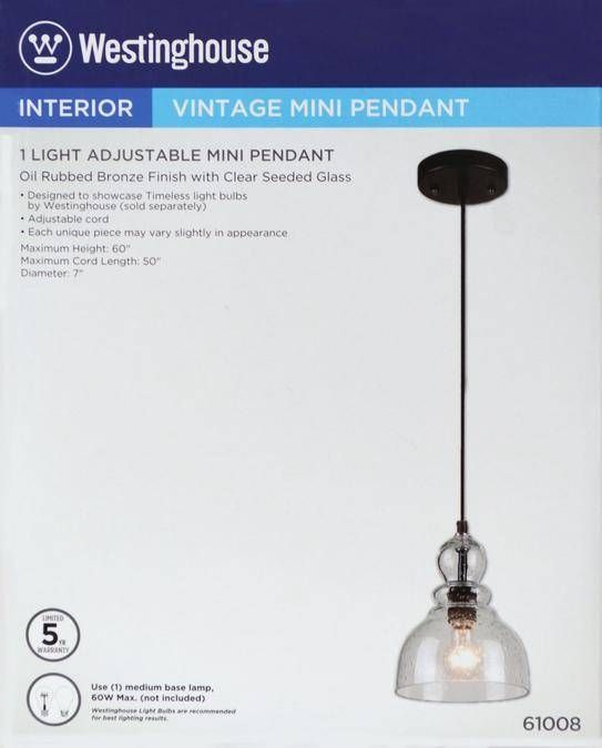 Featured Photo of The 15 Best Collection of Westinghouse Pendant Lights