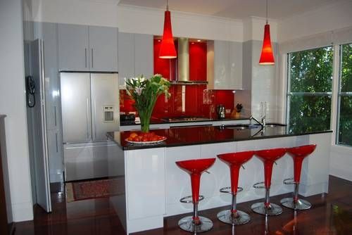 Who Sells The Red Pendant Light In The Waranaaga Australia Kitchen? Intended For Red Kitchen Pendant Lights (Photo 5 of 15)