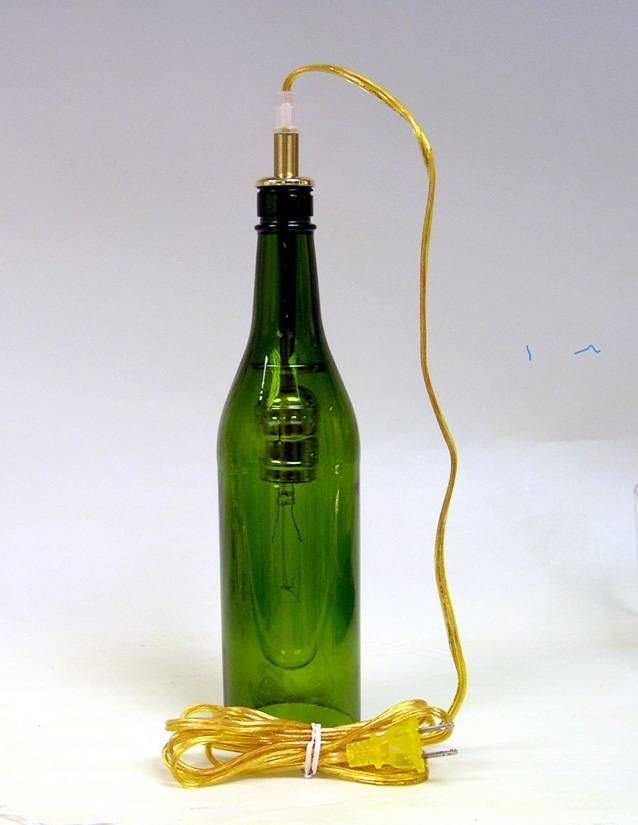 Wine Bottle Hanging Lamp Kits – National Artcraft Pertaining To Wine Bottle Pendant Lights (Photo 6 of 16)
