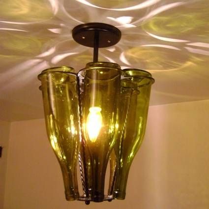 Wine Bottle Light Fixture With Wine Bottle Ceiling Lights (Photo 14 of 15)