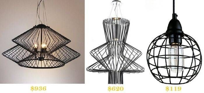 Wire Pendant Light – Hbwonong Intended For Wire And Glass Pendant Lights (View 10 of 15)