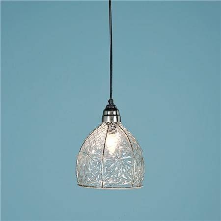 Wire Wrapped Recycled Glass Pendant Look 4 Less! Pertaining To Wire And Glass Pendant Lights (Photo 3 of 15)