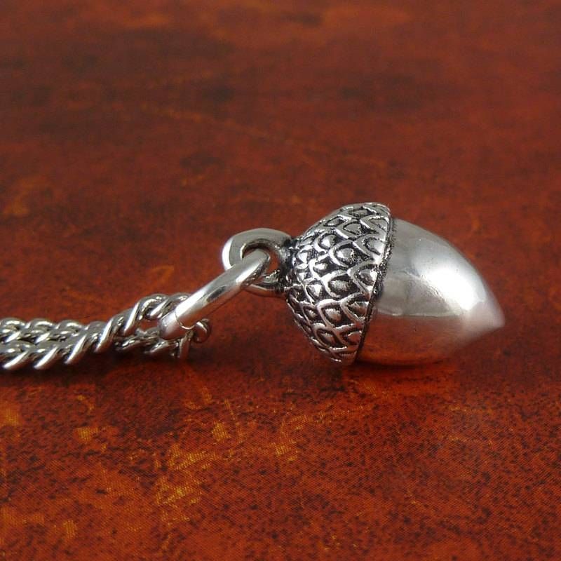 Acorn Necklace Antique Silver Acorn Pendant On 24 With 2017 Acorn Pendants (Photo 6 of 15)