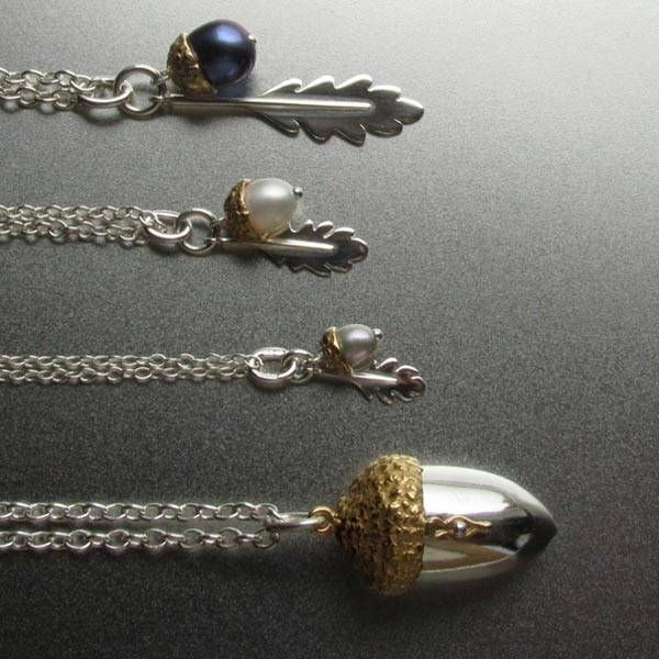 Acorn Pendants | Pearl Jewellery | Amanda Cox Designer Jewellery For Most Recent Acorn Pendants (Photo 1 of 15)