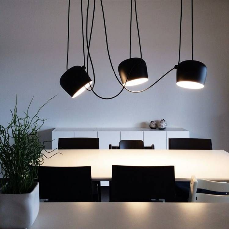 Aliexpress : Buy 1/2/3/4/heads Small Drum Led Pendant Lamp Intended For Most Recent Office Pendant Lights (View 8 of 15)