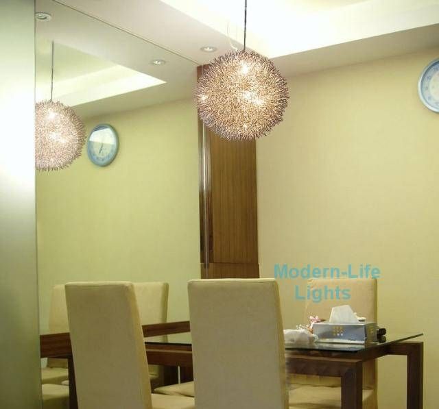Aliexpress : Buy 40cm Aluminum Wire Ball Ceiling Pendant Intended For Wire Ball Light Pendants (Photo 11 of 15)
