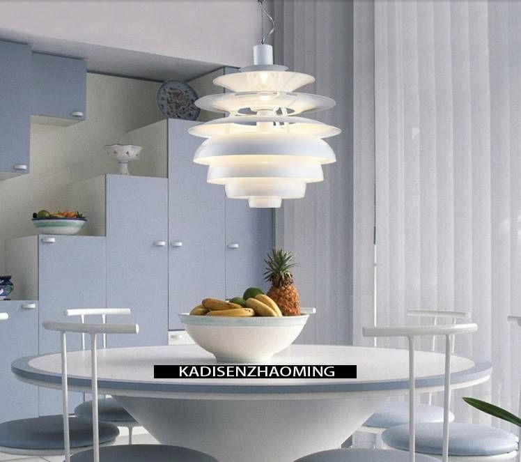 Aliexpress : Buy 40cm White Color Aluminium Lamp Lighting With Regard To Most Popular Ph Snowball Pendants (Photo 8 of 15)