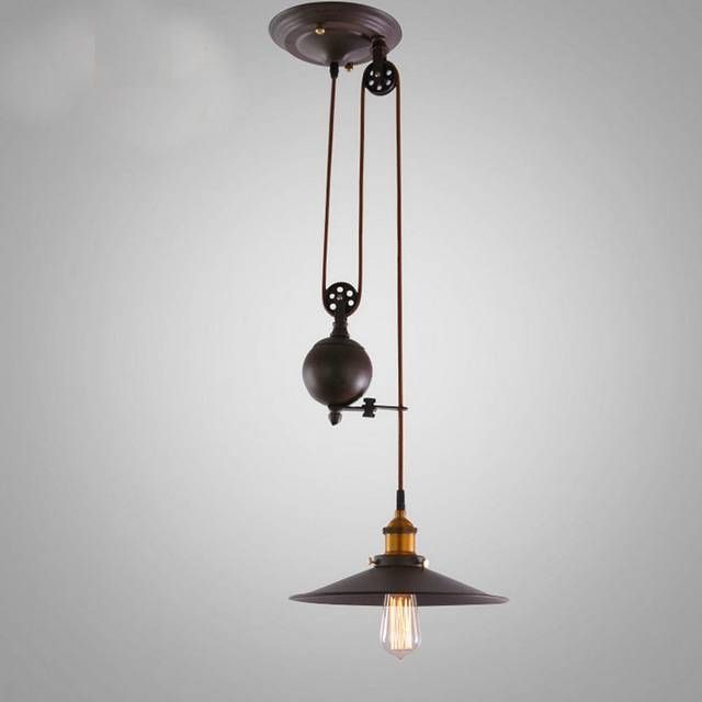 Aliexpress : Buy Kitchen Rise & Fall Pulley Pendant Lights Regarding Latest Rise Fall Pendant Lights (Photo 12 of 15)