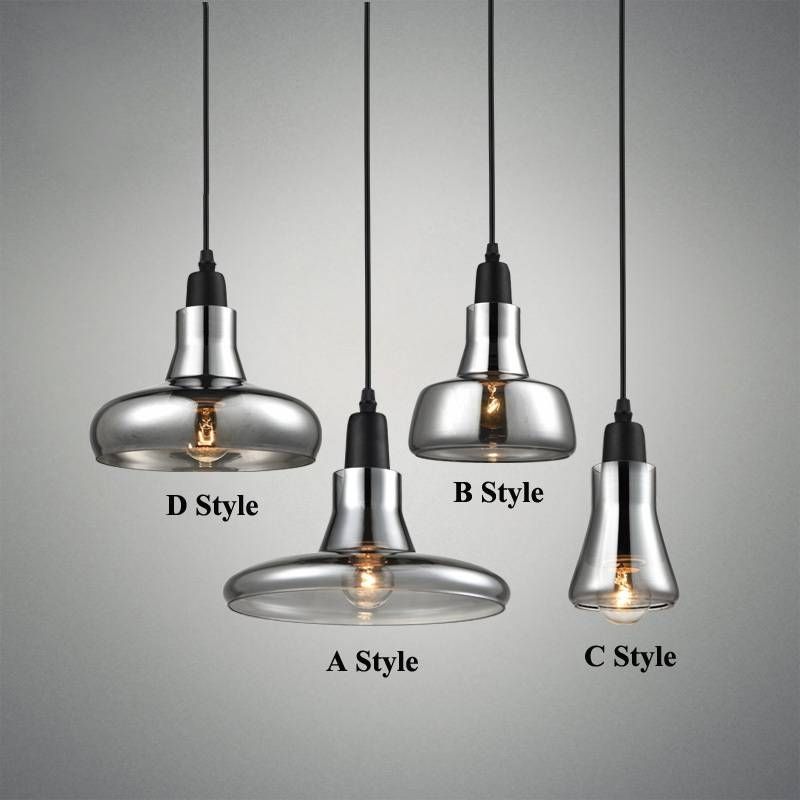 Aliexpress : Buy Modern Smoke Gray Glass Pendant Lights For With Most Recently Released Smoke Pendant Lights (View 8 of 15)