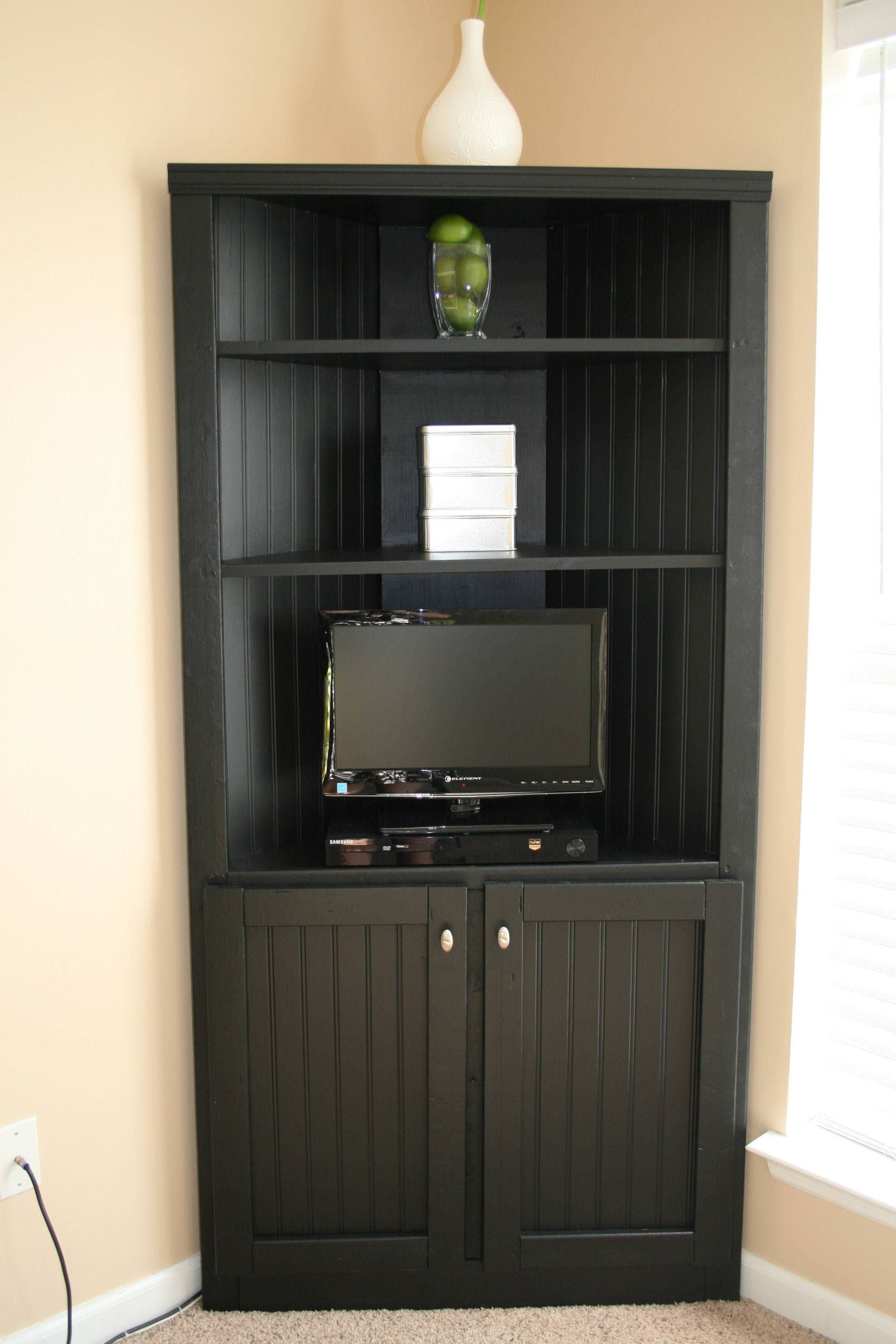 Ana White | Corner Cabinet Storage Shelf – Diy Projects Throughout Corner Sideboard Units (Photo 3 of 15)