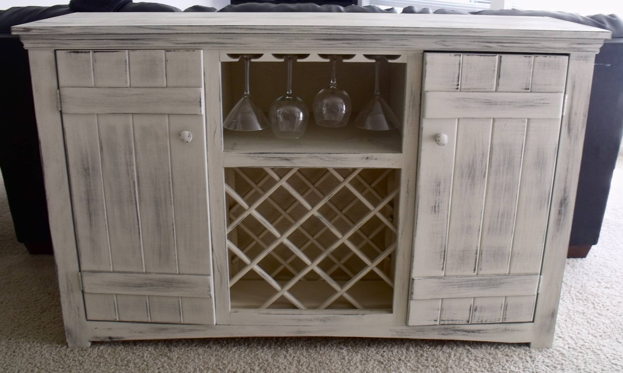 Ana White | Farmhouse Wine Buffet – Diy Projects Intended For White Sideboards With Wine Rack (Photo 1 of 15)