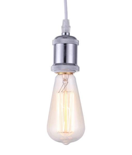 Bare Bulb Filament Pendant Polished Nickel | Posh Home For Bare Bulb Filament Pendants Polished Nickel (View 2 of 15)