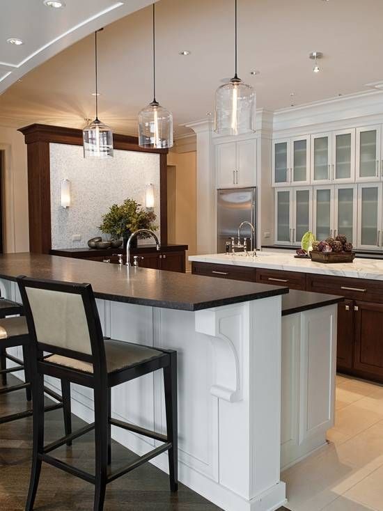 Bell Jar Modern Pendant Lights Seen In Naperville Residence With Regard To Most Current Contemporary Kitchen Pendant Lights (View 4 of 15)