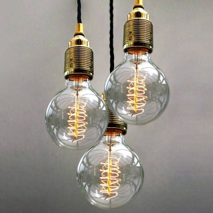 Best 25+ Cluster Pendant Light Ideas On Pinterest | Bhs Furniture Regarding Bare Bulb Filament Triple Pendants (Photo 3 of 15)