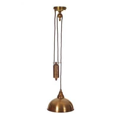 Butler Rise And Fall Kitchen Pendant Light | Antique Brass With Regard To Most Up To Date Rise Fall Pendant Lights (View 15 of 15)