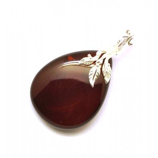Cherry Baltic Amber Drop Pendant From Online Baltic Amber Jewelry Intended For Best And Newest Cherry Pendants (Photo 3 of 15)
