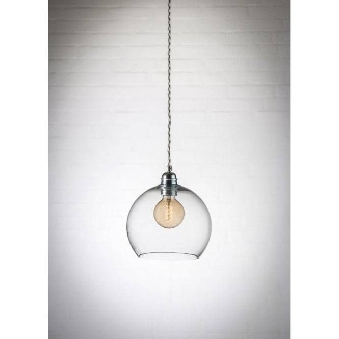 Clear Globe Hanging Ceiling Pendant Light, Long Drop For High Ceilings Inside 2017 Ceiling Pendant Lights (Photo 2 of 15)