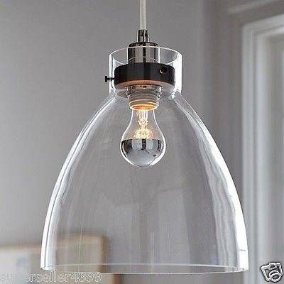 Clear Modern Glass Pendant Lighting Collection On Ebay! Inside Most Up To Date Designer Glass Pendant Lights (View 9 of 15)