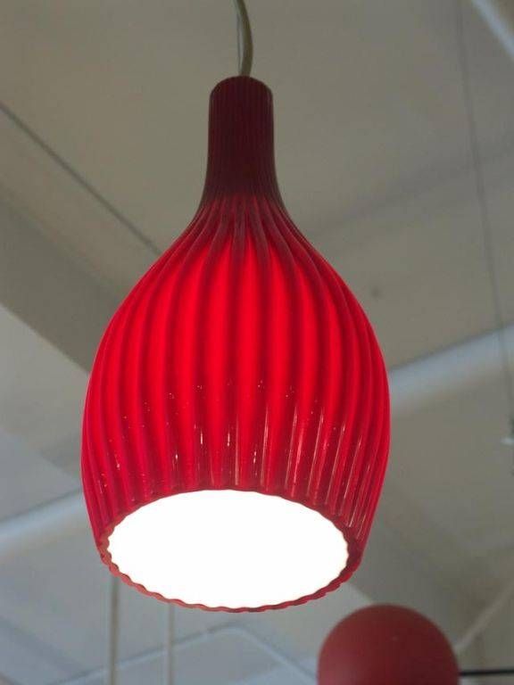 Colorful Murano Glass Pendant Lights, Italy 1970s At 1stdibs For Latest Red Glass Pendant Lights (Photo 14 of 15)