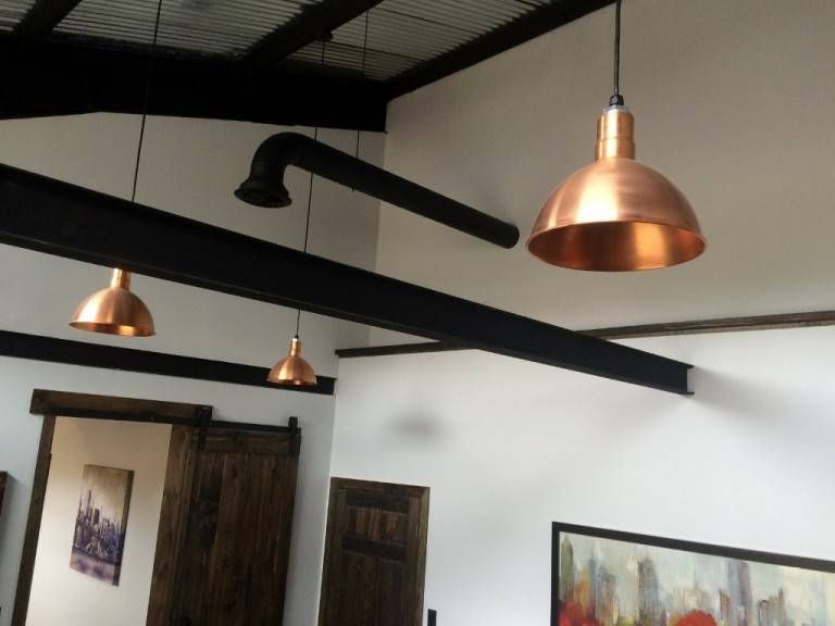 Copper Pendant Lighting Elevates Industrial Office Space | Blog In Best And Newest Office Pendant Lights (Photo 13 of 15)