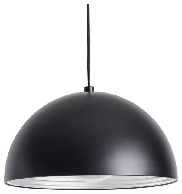Cupola 1 Light Small Pendant, Black – Modern – Pendant Lighting Regarding Most Popular 30 Inch Pendant Lights (View 10 of 15)