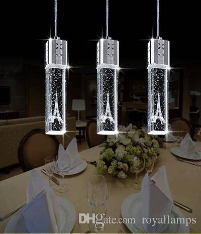Discount 2015 New Fashion Led Lamp Crystal Pendant Lights Tower Regarding Most Up To Date Crystal Led Pendant Lights (View 9 of 15)